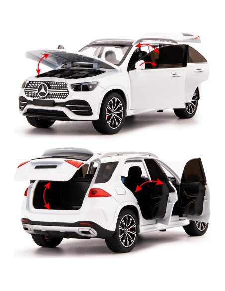Coche de Juguete Benz GLE 350 WAKAKAC 1/24 con Sonido y Luz Coche de Juguete Benz GLE 350 WAKAKAC 1/24 con Sonido y Luz