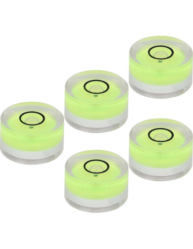 5 Niveles de Burbuja Redondos Walfront 15mm Portátiles