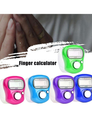Contador Electrónico de Dedos Jowxsx Azul LED 10.9g