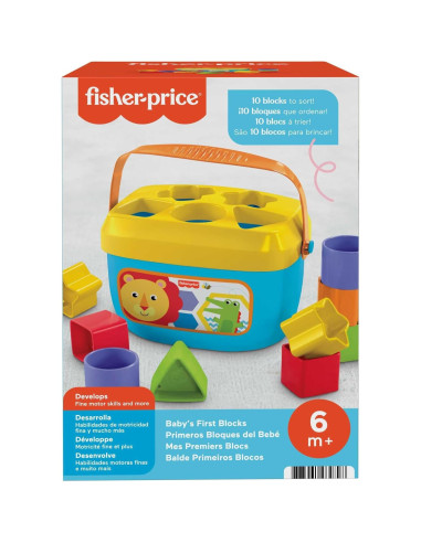 Juego de Apilamiento Fisher-Price 10 Bloques para Bebés 6+ Meses
