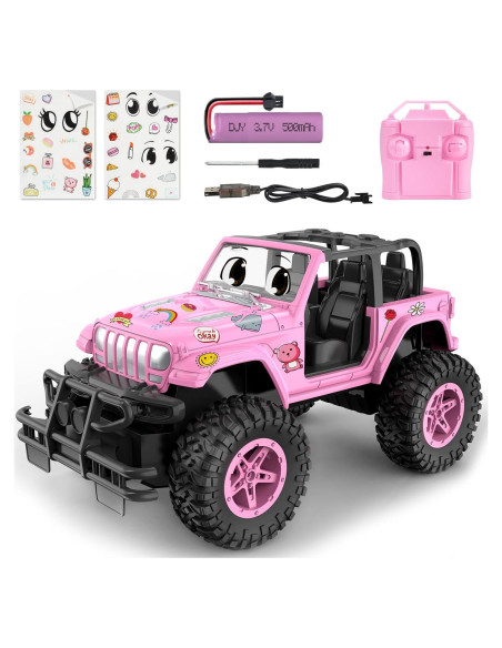 Coche RC NQD Rosa 1:16 Recargable 80 Min Juguete Niñas Coche RC NQD Rosa 1:16 Recargable 80 Min Juguete Niñas