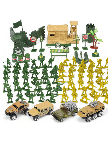 Set de Soldados de Juguete TOY Life 95 Piezas Militar