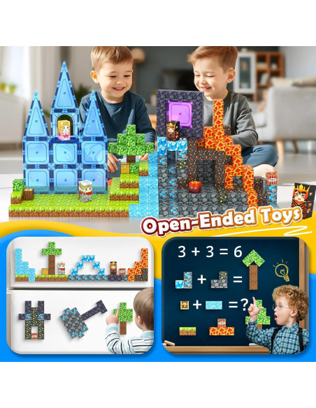 Bloques Magnéticos IGIVI Set Valle de Lava 1" para Niños Bloques Magnéticos IGIVI Set Valle de Lava 1" para Niños