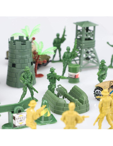 Set de Soldados de Juguete TOY Life 95 Piezas Militar
