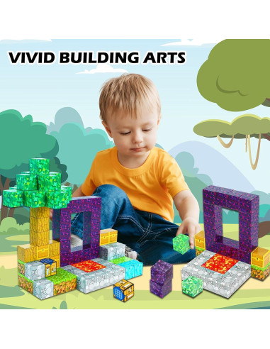 Bloques Magnéticos Kid Odyssey - Set de 70 Piezas para Niños