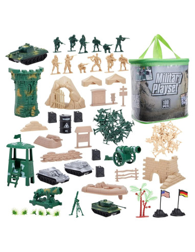 Juego de Soldados de Plástico Juvale - 100 Piezas Militares