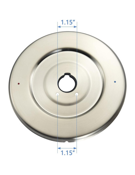 Escutcheon de Reemplazo Moen Chateau Níquel Cepillado Escutcheon de Reemplazo Moen Chateau Níquel Cepillado