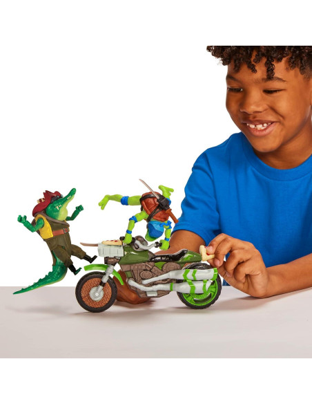 Ciclo de Patada Ninja Leonardo Playmates Toys 30cm Ciclo de Patada Ninja Leonardo Playmates Toys 30cm