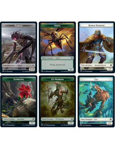 Mazo Commander Magic: The Gathering Token Triumph Verde-Blanco