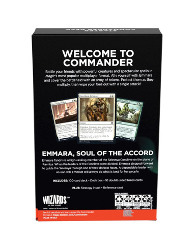 Mazo Commander Magic: The Gathering Token Triumph Verde-Blanco