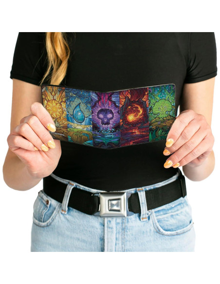 Cartera Bifold Buckle-Down Magic the Gathering Cuero Vegano Cartera Bifold Buckle-Down Magic the Gathering Cuero Vegano