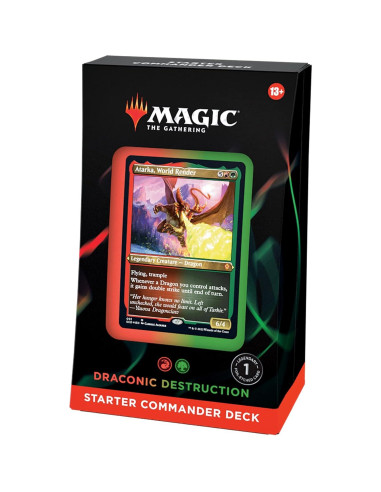Mazo Commander Magic: The Gathering Draconic Destruction 100 cartas