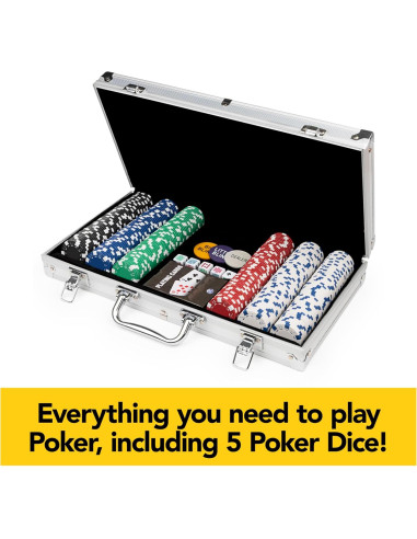 Set de Póker 300 Piezas Spin Master con Estuche Aluminio