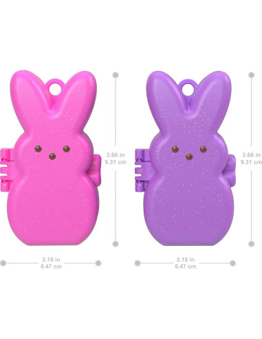 Polly Pocket x Peeps - Set de 6 Muñecas y Accesorios