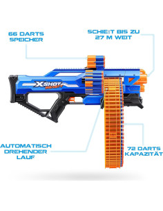 X-Shot Insanity Mad Mega Barrel ZURU 72 Dardos 1.20 kg 2