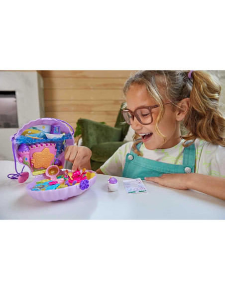 Bolso compacto Polly Pocket Tiny Power concha 7x15cm Bolso compacto Polly Pocket Tiny Power concha 7x15cm