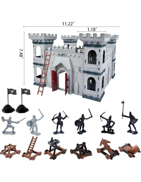 Juguete Caballero Medieval Mostop 76 Piezas Castillo Juguete Caballero Medieval Mostop 76 Piezas Castillo