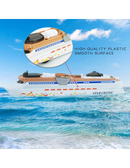 Barco de Crucero OTONOPI Juguete con Luz y Sonido 24.1cm Barco de Crucero OTONOPI Juguete con Luz y Sonido 24.1cm