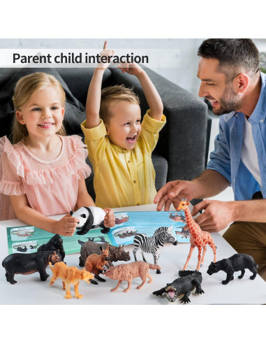 31 Figuras de Animales de Safari EnAuRoL Juguetes Educativos