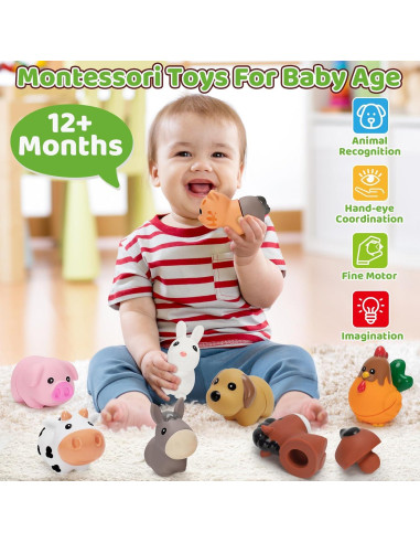 Juguetes de Coincidencia de Animales de Granja V-Opitos - 10 Piezas