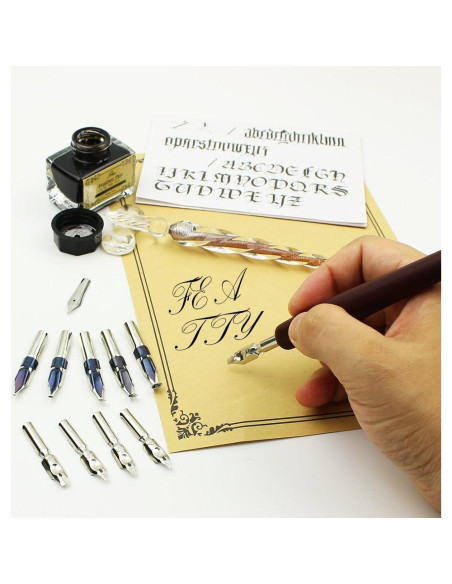 Juego de Plumas Caligráficas FEATTY - 15 Piezas - 11 Puntas Juego de Plumas Caligráficas FEATTY - 15 Piezas - 11 Puntas