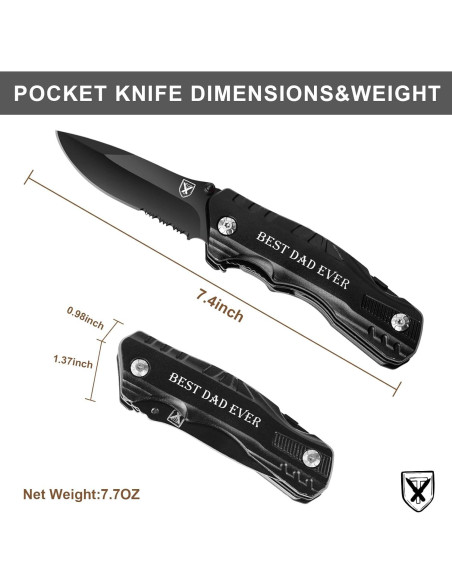 Cuchillo Multi-herramienta Titorld 9 en 1 Acero Inoxidable Cuchillo Multi-herramienta Titorld 9 en 1 Acero Inoxidable