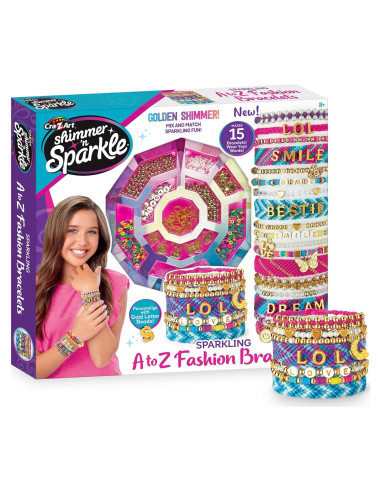 Kit de Pulseras de Moda A-Z Brillante Cra-Z-Art - 15 Piezas