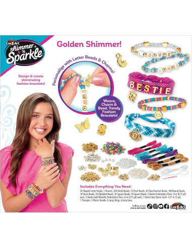 Kit de Pulseras de Moda A-Z Brillante Cra-Z-Art - 15 Piezas