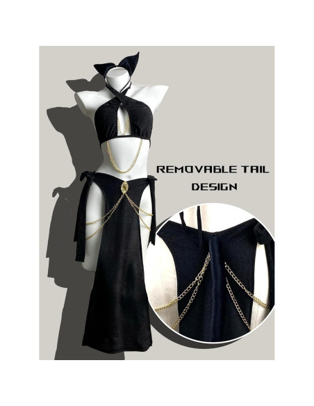 Traje de Cosplay Egipcio Paloli para Mujeres con Top y Falda Traje de Cosplay Egipcio Paloli para Mujeres con Top y Falda