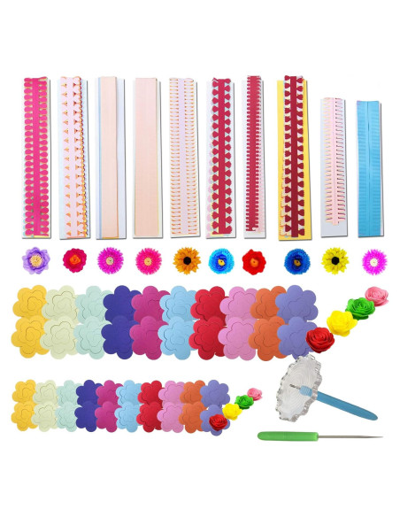 Woohome 143 PCS Tiras de Papel Quilling para Manualidades Woohome 143 PCS Tiras de Papel Quilling para Manualidades