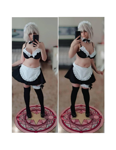 Disfraz de Sirvienta Maid Outfit Anime Cosplay Lencería Mujer Disfraz de Sirvienta Maid Outfit Anime Cosplay Lencería Mujer