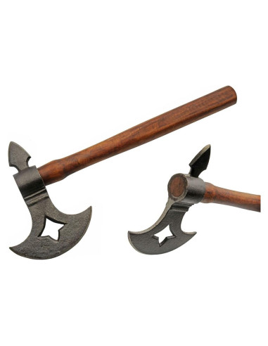 Hacha Medieval Replica SZCO 33 cm Mango Madera Acero