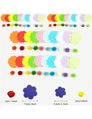 Woohome 143 PCS Tiras de Papel Quilling para Manualidades
