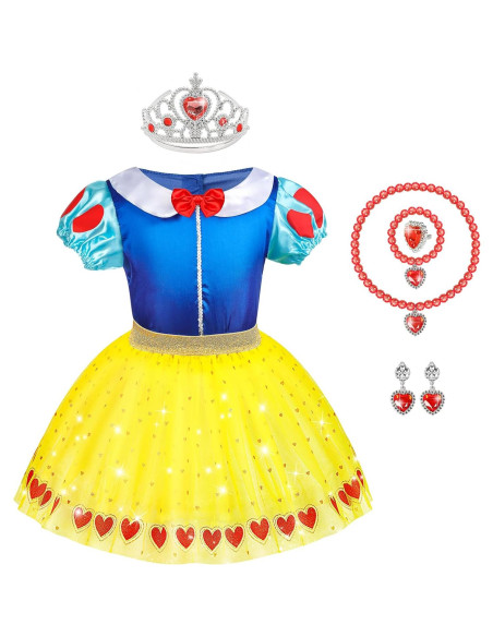 Disfraz de Princesa y Supergirl Jeowoqao para Niñas 3-6 Años Disfraz de Princesa y Supergirl Jeowoqao para Niñas 3-6 Años