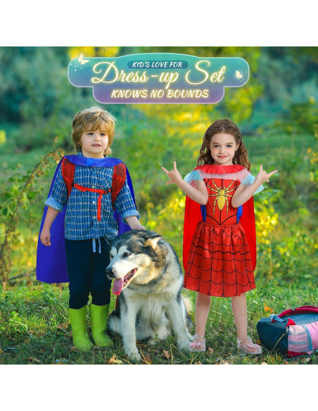 Disfraz de Princesa y Supergirl Jeowoqao para Niñas 3-6 Años Disfraz de Princesa y Supergirl Jeowoqao para Niñas 3-6 Años