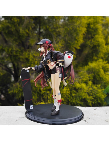 Figura de Hu Tao en Patineta Genshin Impact 23 cm PVC