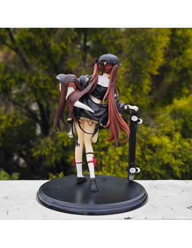 Figura de Hu Tao en Patineta Genshin Impact 23 cm PVC