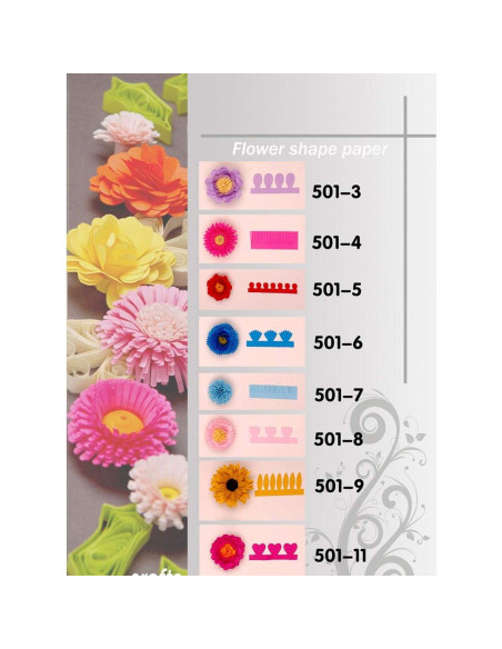 Woohome 143 PCS Tiras de Papel Quilling para Manualidades Woohome 143 PCS Tiras de Papel Quilling para Manualidades