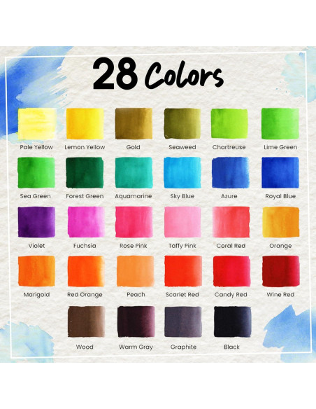 Set de 31 Piezas de Marcadores de Acuarela Chalkola - 28 Colores Set de 31 Piezas de Marcadores de Acuarela Chalkola - 28 Colores
