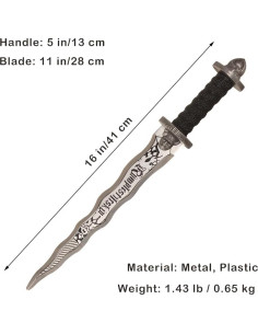 Espada Rumpelstiltskin COSWOR 40,64 cm para Cosplay 2