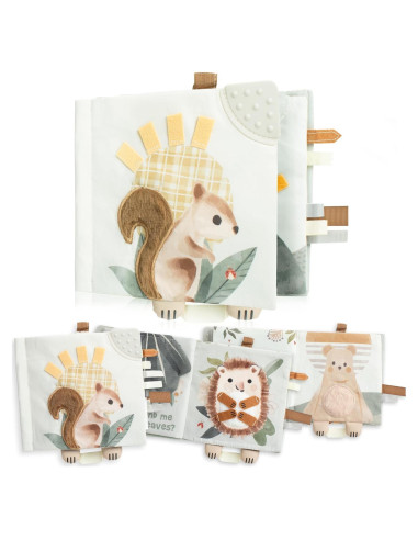 Libro Suave Sensorial para Bebés ZICOTO - Animales 0-18 Meses