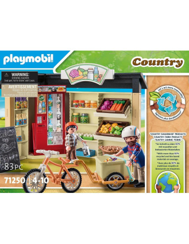 Tienda de Granja Country Playmobil 71250 - Set Ecológico