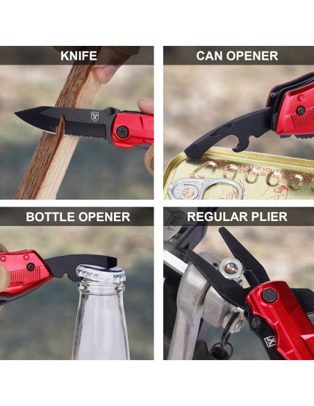 Cuchillo Multi-herramienta Titorld 9 en 1 Acero Inoxidable Cuchillo Multi-herramienta Titorld 9 en 1 Acero Inoxidable