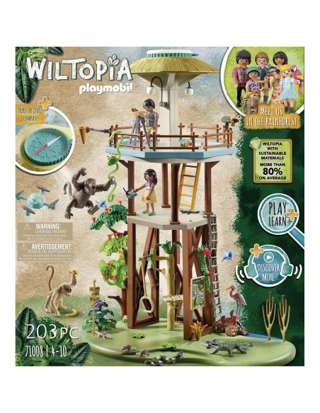 Torre de Investigación PLAYMOBIL Wiltopia con Brújula 33cm Torre de Investigación PLAYMOBIL Wiltopia con Brújula 33cm