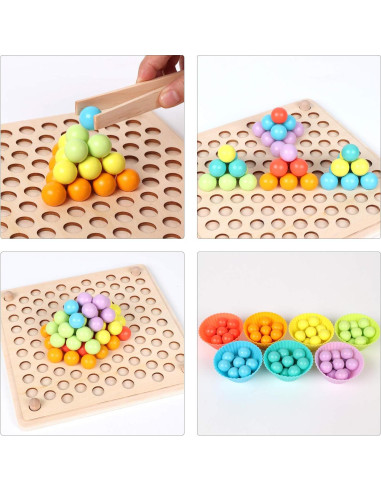 Juego de Clasificación de Colores y Formas QZMTOY - Juguete Montessori