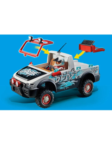 Juego de Coche de Rally Playmobil 74 Piezas con Figura