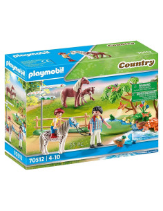 Playmobil Paseo de Aventura en Pony 70512 - 2 Ponys y Accesorios