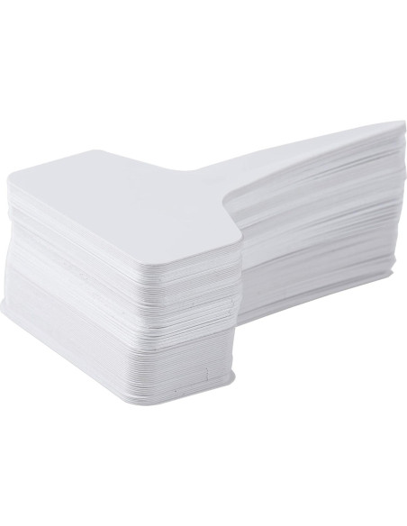 100 Etiquetas de Jardín MIHEY Tipo T con Bolígrafo Blancas 6x10cm 100 Etiquetas de Jardín MIHEY Tipo T con Bolígrafo Blancas 6x10cm
