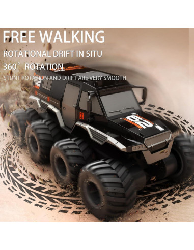 Coche RC Anfibio 1:12 KB KAIBO Negro 25KM/H 4WD