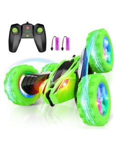 Coche Control Remoto Qumcou 4WD Verde 360 para Niños 6-12 Años